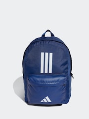 adidas Blue Classic 3 Bar Logo Backpack - Image 1 of 5