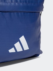 adidas Blue Classic 3 Bar Logo Backpack - Image 4 of 5