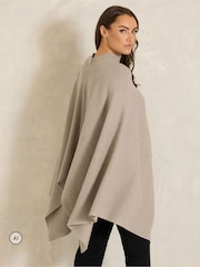 Табиғи - Evans Ribbed Button Detail Coverup - 7суретінің 5 суреті