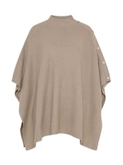 Табиғи - Evans Ribbed Button Detail Coverup - 7суретінің 6 суреті