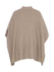 Табиғи - Evans Ribbed Button Detail Coverup - 7суретінің 7 суреті