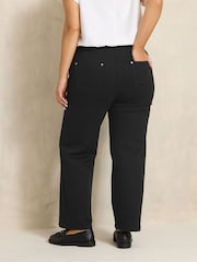 Evans Black Premium Wide Leg Jeans - Image 3 of 6
