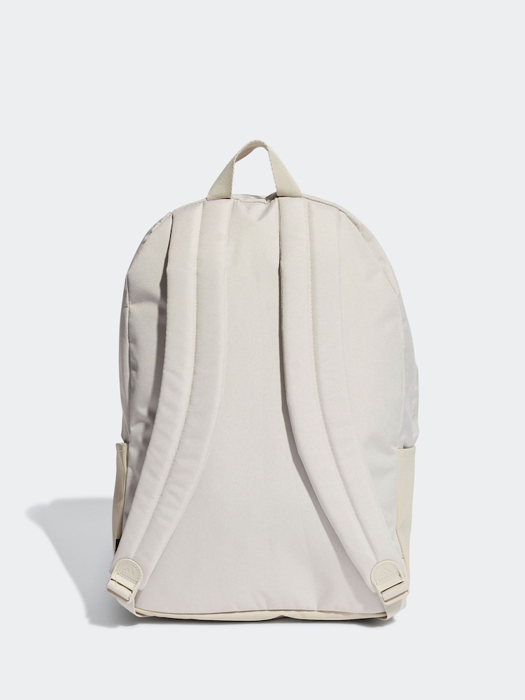 adidas Grey Classic 3 Bar Logo Backpack - Image 2 of 5 adidas Grey Classic 3 Bar Logo Backpack - Image 2 of 5