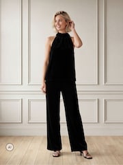 Aspiga Black Velvet Halter Top - Image 3 of 3