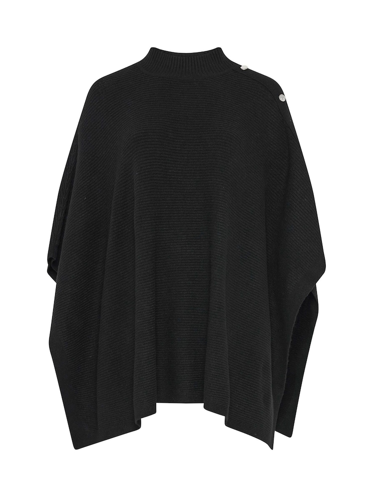 Қара - Evans Ribbed Button Detail Coverup - 6суретінің 6 суреті