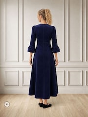 Aspiga Blue Elizabeth Stretch Corduroy Midi Dress - Image 2 of 4