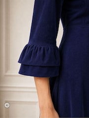 Aspiga Blue Elizabeth Stretch Corduroy Midi Dress - Image 4 of 4