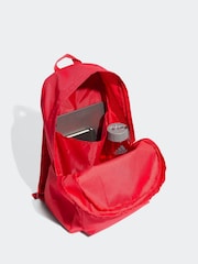 أحمر داكن - adidas Classic 3 Bar Logo Backpack - صورة 4 من 6