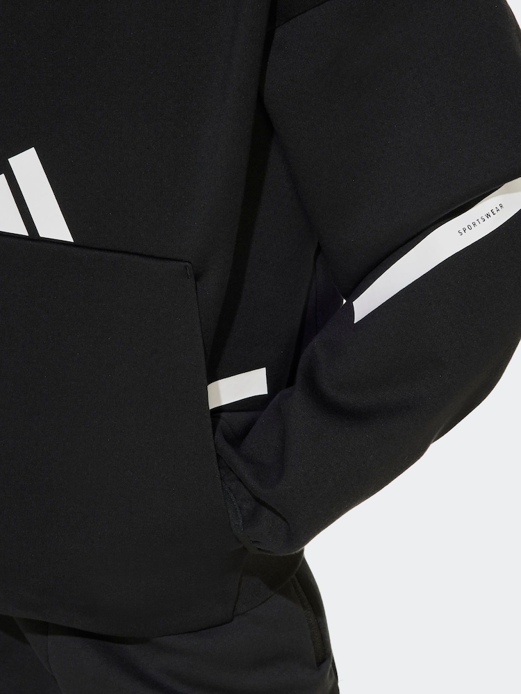 adidas Black Junior Hoodies - Image 6 of 6