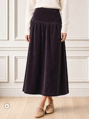 Aspiga Purple Dropped Waist Baby Cord Skirt - Image 1 of 4