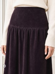 Aspiga Purple Dropped Waist Baby Cord Skirt - Image 3 of 4