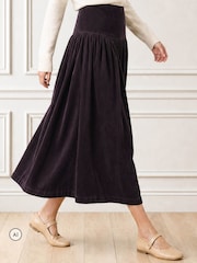 Aspiga Purple Dropped Waist Baby Cord Skirt - Image 4 of 4