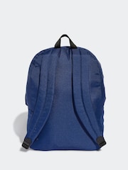 adidas Blue Classic 3 Stripe Backpack - Image 2 of 5