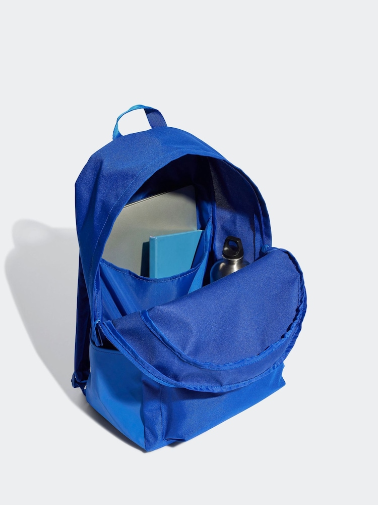adidas Light Blue Classic 3 Bar Logo Backpack - Image 3 of 5