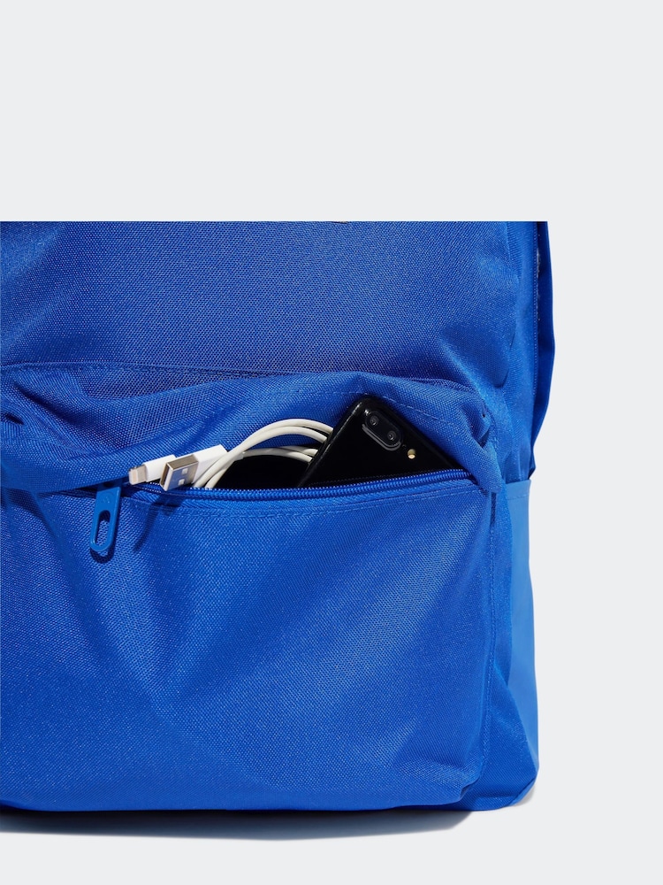 adidas Light Blue Classic 3 Bar Logo Backpack - Image 4 of 5