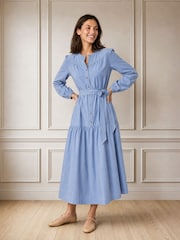 Aspiga Blue Cord Midi Dress - Image 3 of 3