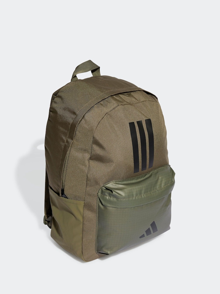 adidas Green Classic 3 Bar Logo Backpack - Image 1 of 5