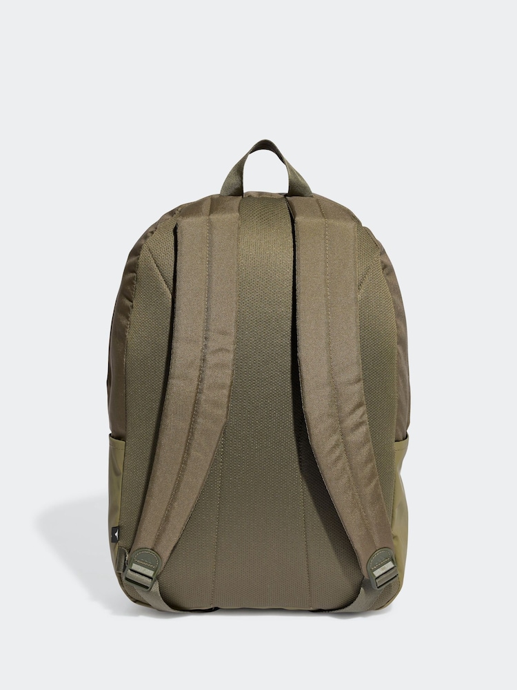 adidas Green Classic 3 Bar Logo Backpack - Image 2 of 5