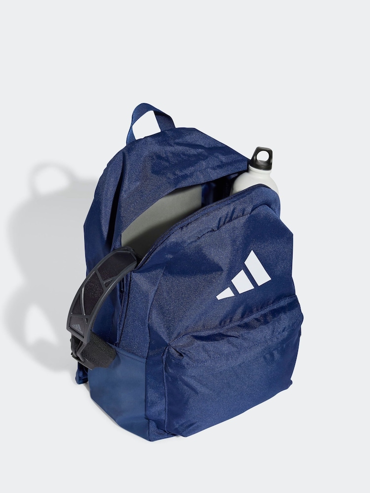 Granatowy - adidas Classic 3 Bar Logo Backpack - Image 3 of 5