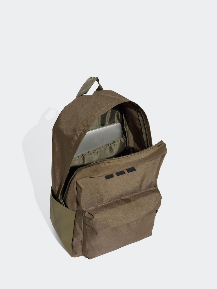 adidas Light Green Classic 3 Bar Logo Backpack - Image 4 of 6