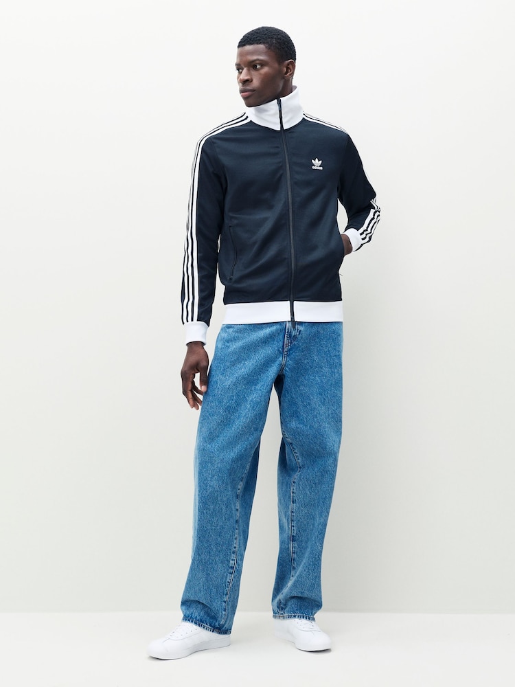 adidas Originals Black Adicolor Classics Beckenbauer Track Top - Image 2 of 6 adidas Originals Black Adicolor Classics Beckenbauer Track Top - Image 2 of 6