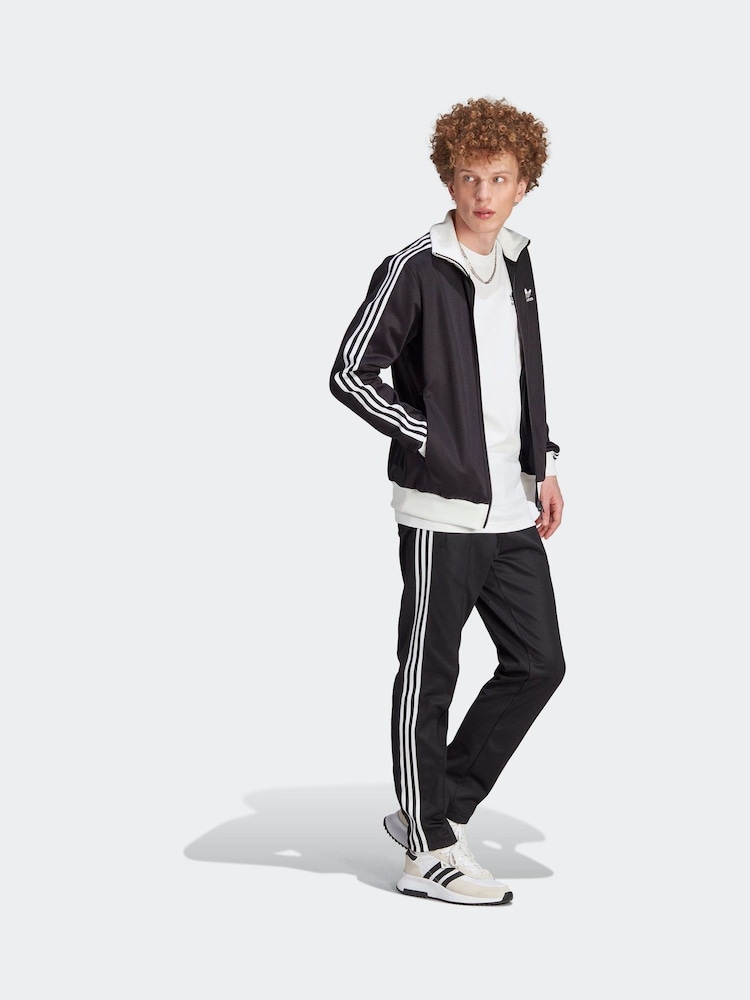 adidas Originals Black Adicolor Classics Beckenbauer Track Top - Image 4 of 7