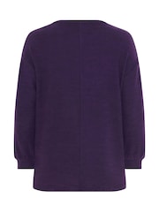 Evans Purple Sequin Embellished Top - Image 6 of 6
