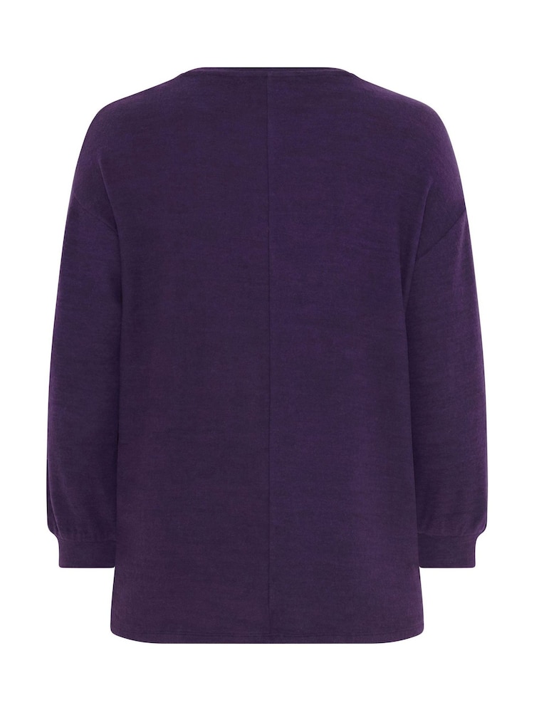Evans Purple Sequin Embellished Top - Image 6 of 6 Evans Purple Sequin Embellished Top - Image 6 of 6
