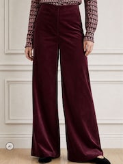 Aspiga Purple Wide Leg Stretch Corduroy Trousers - Image 1 of 4