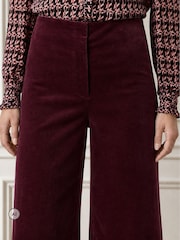 Aspiga Purple Wide Leg Stretch Corduroy Trousers - Image 4 of 4