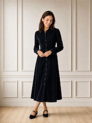 Aspiga Blue A-Line Baby Cord Dress - Image 1 of 4