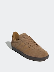 adidas Originals Light Brown Gazelle Trainers - Image 3 of 8