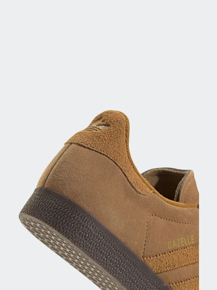 adidas Originals Light Brown Gazelle Trainers - Image 8 of 8