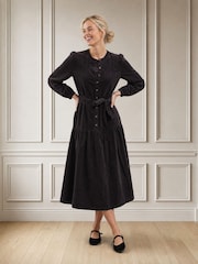Aspiga Brown Cord Midi Dress - Image 1 of 4