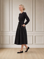 Aspiga Brown Cord Midi Dress - Image 3 of 4