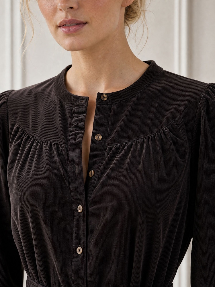 Aspiga Brown Cord Midi Dress - Image 4 of 4 Aspiga Brown Cord Midi Dress - Image 4 of 4