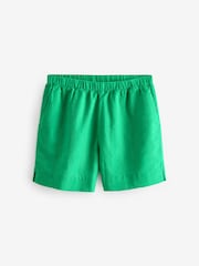 Grün - Shorts aus Leinenmischung - Bild 4 von 5