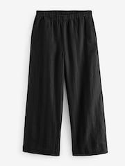 Schwarz - Hose aus Leinenmischgewebe - Bild 5 von 6