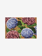 Hydrangea Floral Coir Doormat - صورة 5 من 5