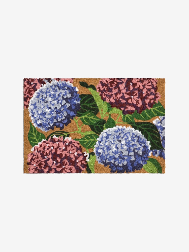 Hydrangea Floral Coir Doormat - صورة 5 من 5