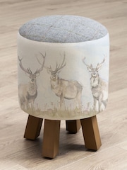 Voyage Maison Natural Monty Mooreland Stag Animal Footstool - Image 2 of 4