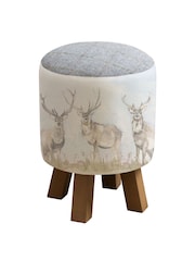 Voyage Maison Natural Monty Mooreland Stag Animal Footstool - Image 4 of 4
