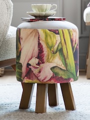 Voyage Maison Fuchsia Monty Heligan Floral Classic Footstool - Image 1 of 3