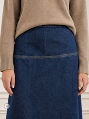 Aspiga Blue Dropped Waist Denim Skirt - Image 4 of 4