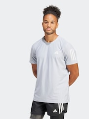 adidas Grey Own the Run T-Shirt - Image 1 of 7