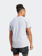 adidas Grey Own the Run T-Shirt - Image 3 of 7