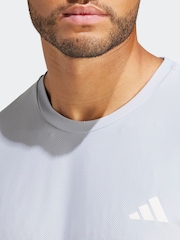 adidas Grey Own the Run T-Shirt - Image 6 of 7