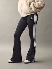 adidas Originals Black Flared Leggings - Image 1 of 5