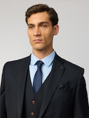 Antique Rogue Blue Texture Tie - Image 2 of 2