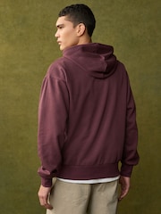 adidas Red Essentials Feelcozy Fleece Hoodie - Image 3 of 6